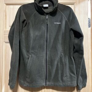 Columbia Olive Fleece Outerwear